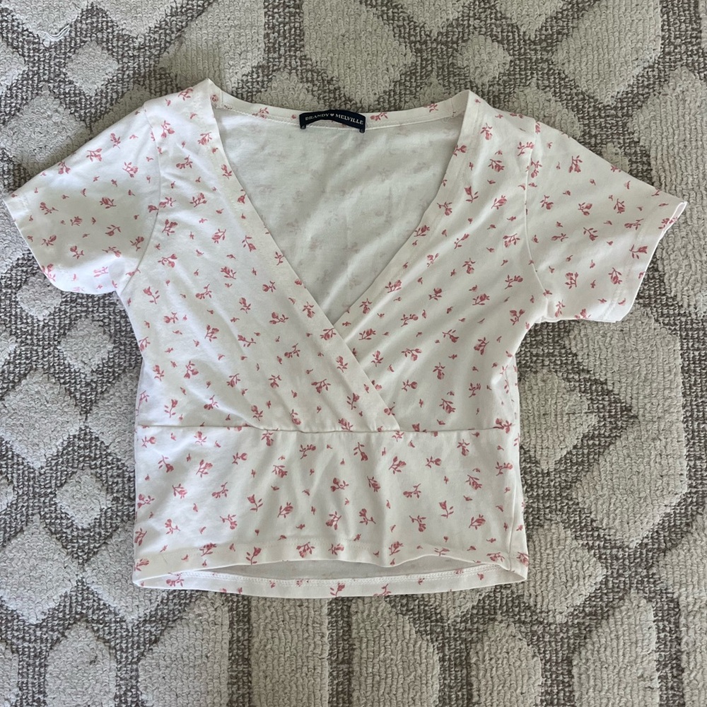 Brandy Melville Floral Amara Top
